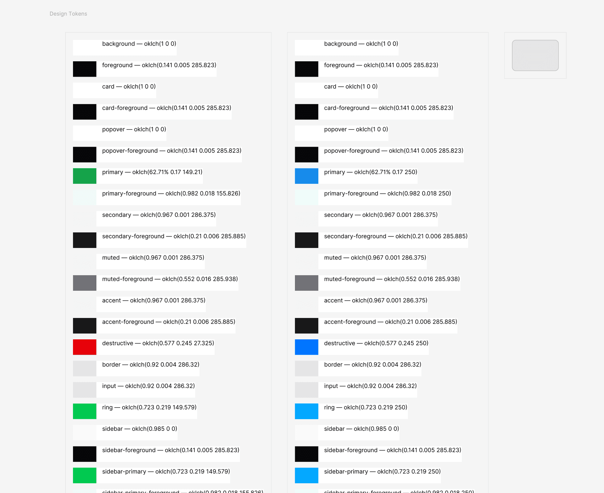 Color Tokens